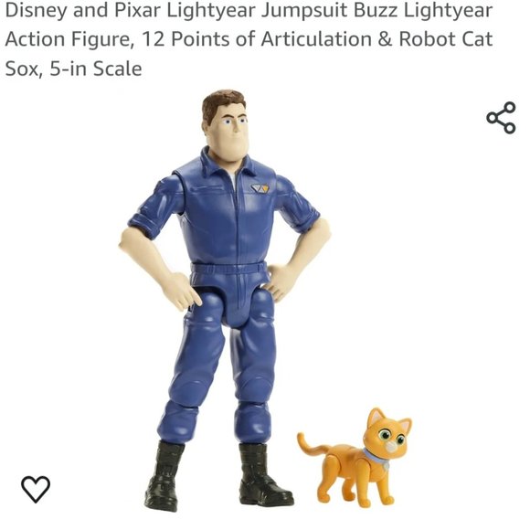 Disney and Pixar Lightyear Jumpsuit Buzz Lightyear Action Figure, 12 Points of A - Picture 4 of 5